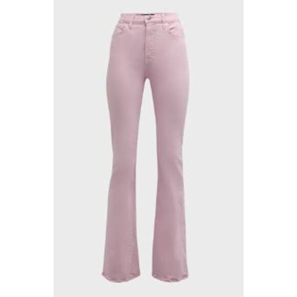 NWT Veronica Beard Beverly Skinny Flare Jeans SZ 24 NWT 248 BARELY ORCHID IRRG - Picture 7 of 11